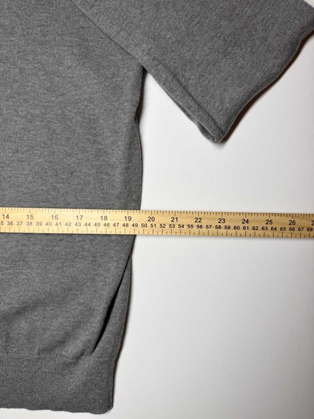 GUESS Women’s Dark Heather Grey Turtleneck Sweater 100% Cotton Size L - Picture 6 of 7